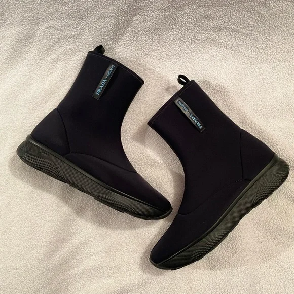 Authentic Prada Neoprene Boots - Picture 4 of 13